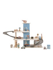 Garage en bois bleu - Little Dutch