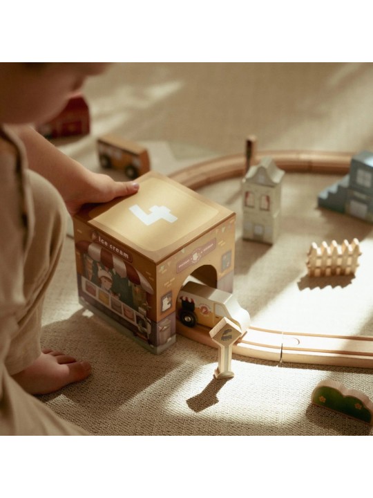 Blocs empilables avec voitures - Little Dutch