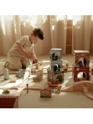 Blocs empilables avec voitures - Little Dutch