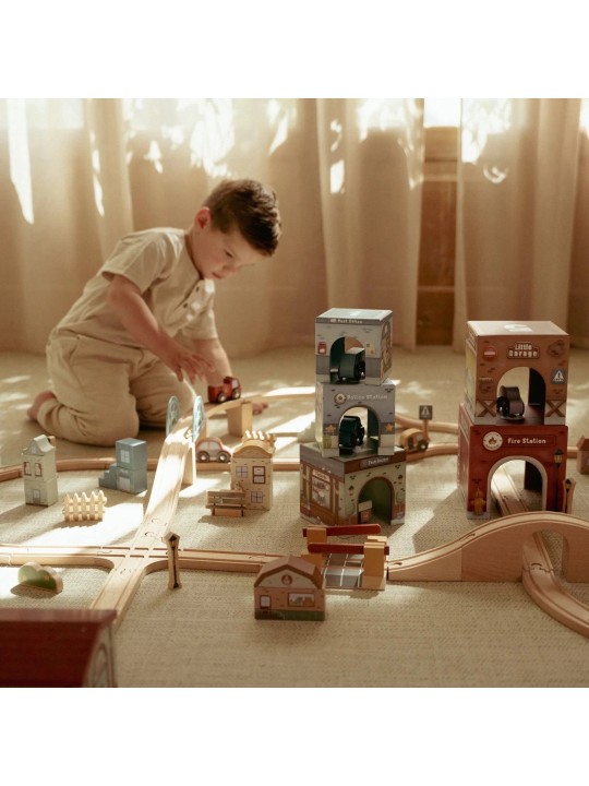 Blocs empilables avec voitures - Little Dutch