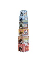 Blocs empilables avec voitures - Little Dutch