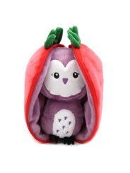 Peluche Violet la chouette/fraise - Flipetz - Les Déglingos