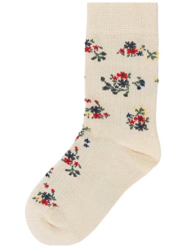 Chaussettes en bambou à fleurs - Minipop