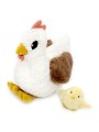 Peluche poule Pioupiou maman et son bébé - Les Ptipotos - Les Déglingos