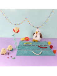 Peluche poule Pioupiou maman et son bébé - Les Ptipotos - Les Déglingos