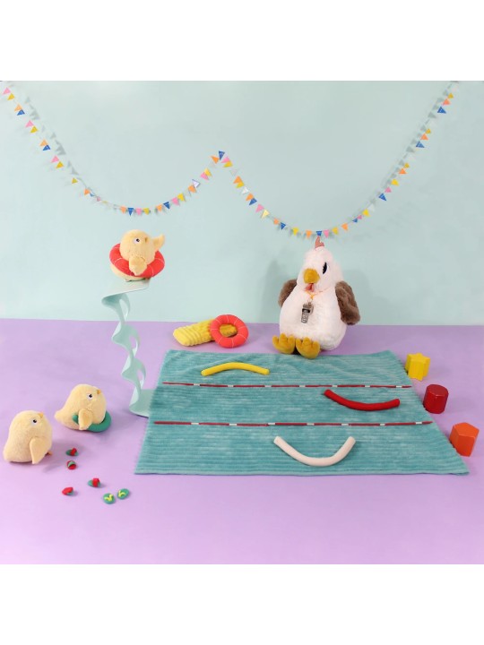 Peluche poule Pioupiou maman et son bébé - Les Ptipotos - Les Déglingos