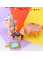 Peluche cochon Barbekiou maman et son bébé rose - Les Ptipotos - Les Déglingos