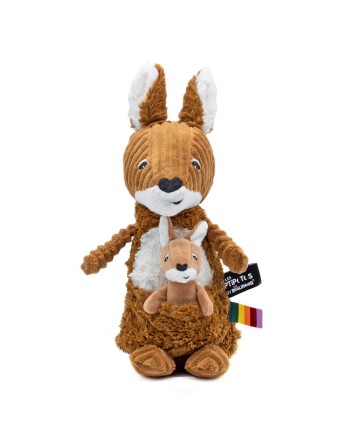 Peluche kangourou Allezou maman et son bébé - Les Ptipotos - Les Déglingos