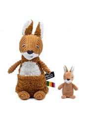 Peluche kangourou Allezou maman et son bébé - Les Ptipotos - Les Déglingos