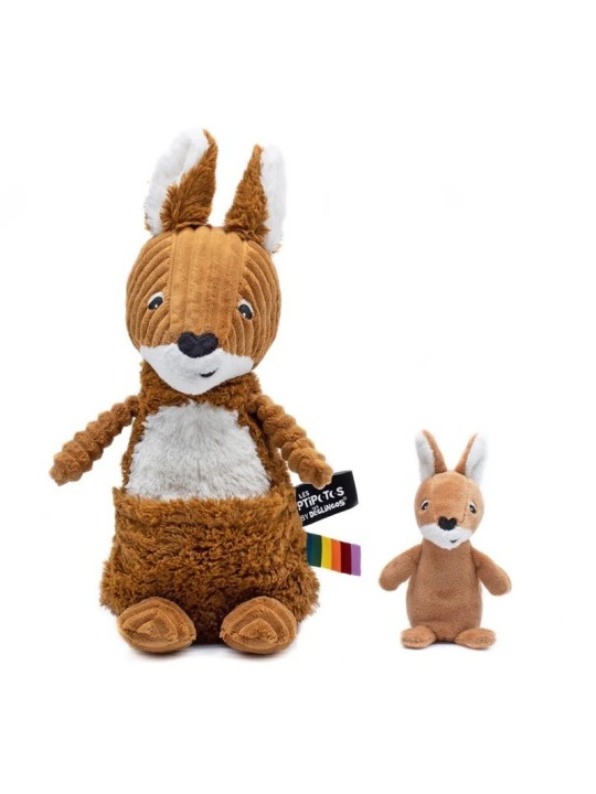 Peluche kangourou Allezou maman et son bébé - Les Ptipotos - Les Déglingos