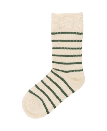Chaussettes en bambou à lignes vertes - Minipop
