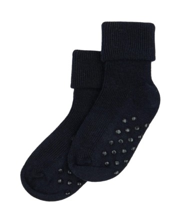 Chaussettes anti-dérapantes en bambou navy - Minipop