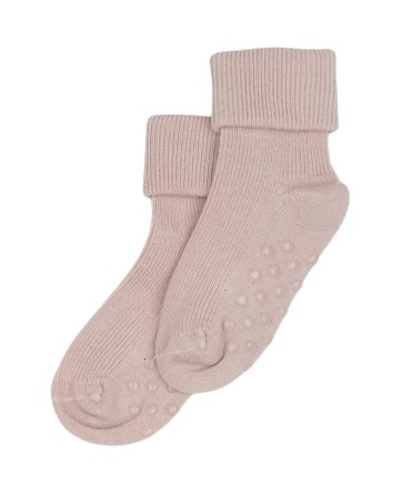 Chaussettes anti-dérapantes en bambou rose - Minipop