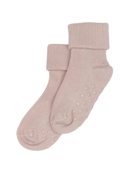 Chaussettes anti-dérapantes en bambou rose - Minipop