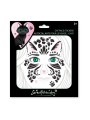 Feuille d'autocollants visage de chat noir (9 pièces) - Great Pretenders