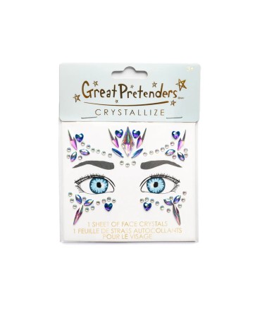 Feuille de cristal pour le visage - Princesse des glaces (3 pièces) - Great Pretenders