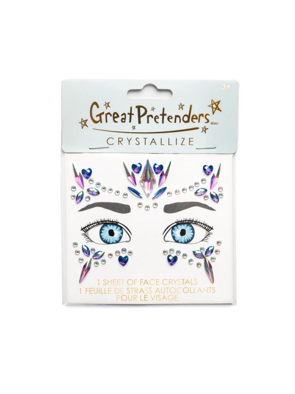 Feuille de cristal pour le visage - Princesse des glaces (3 pièces) - Great Pretenders