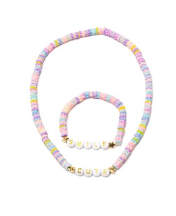 Ensemble collier et bracelet Cute Smile (2 pièces) - Great Pretenders