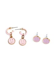 Boucles d'oreilles Boutique Chic All Smiles (2 paires) - Great Pretenders