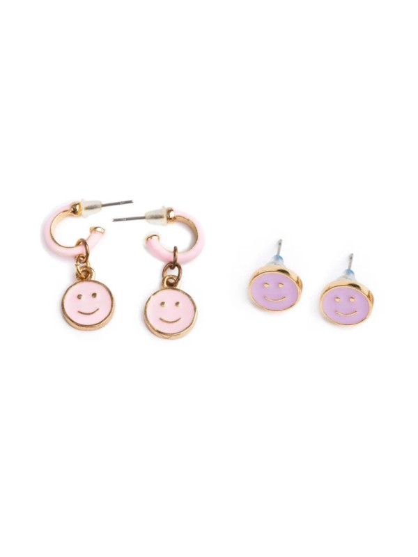Boucles d'oreilles Boutique Chic All Smiles (2 paires) - Great Pretenders