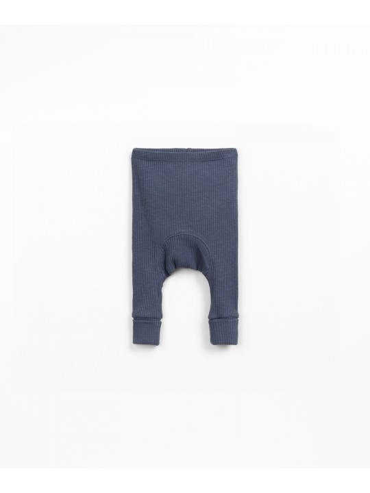 Leggings en maille côtelée - Bleu - Play Up
