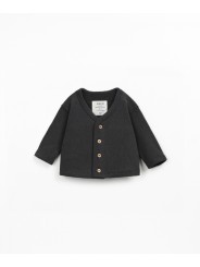 Gilet en maille avec intérieur gratté - Anthracite - Play Up