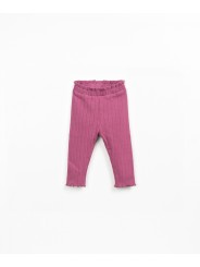 Leggings en maille côtelée en coton recyclé et polyester - Play Up