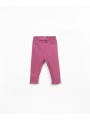 Leggings en maille côtelée en coton recyclé et polyester - Play Up