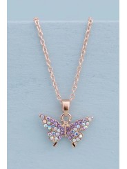 Collier de pierres précieuses papillon  - Great Pretenders