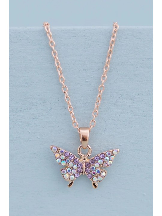 Collier de pierres précieuses papillon  - Great Pretenders