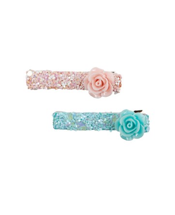 Ensemble de pinces à cheveux Glitter Rosette  - Great Pretenders