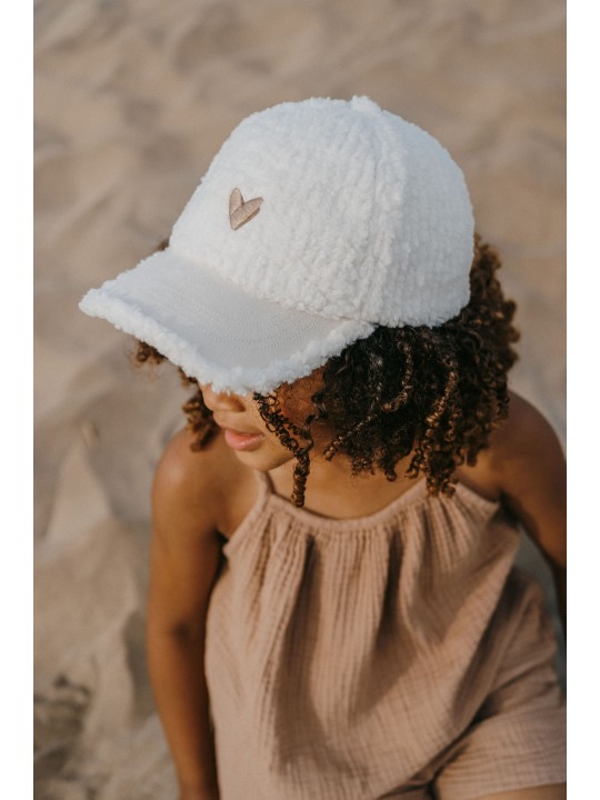 Casquette enfant Love - Blanc - Zakuw