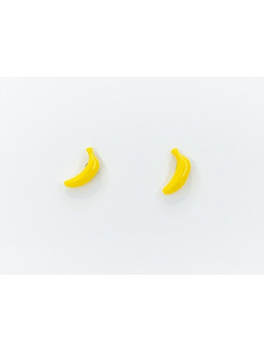 Boucles d'oreilles en porcelaine Banane - La Petite Epicerie