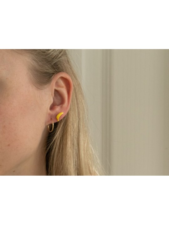 Boucles d'oreilles en porcelaine Banane - La Petite Epicerie
