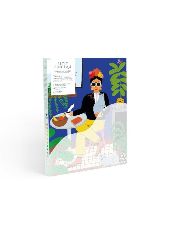 Peinture au Numéro - La fille aux chats - La petite épicerie