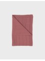 Couverture 75x100 cm en tricot bio rouge - Noukie's
