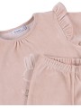 Pyjama en velours 2 pièces Rose Lapin - Noukie's