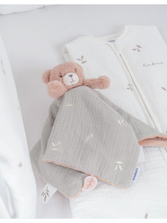 Doudou Ours réversible Jour & Nuit – Orso - Noukie's