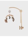 Mobile musical avec bras en bois – Orso & Fluffy - Noukie's