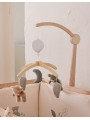 Mobile musical avec bras en bois – Orso & Fluffy - Noukie's