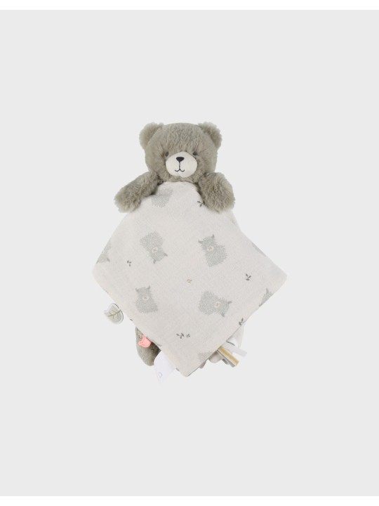 Doudou Ours réversible Jour & Nuit - Orso - Noukie's