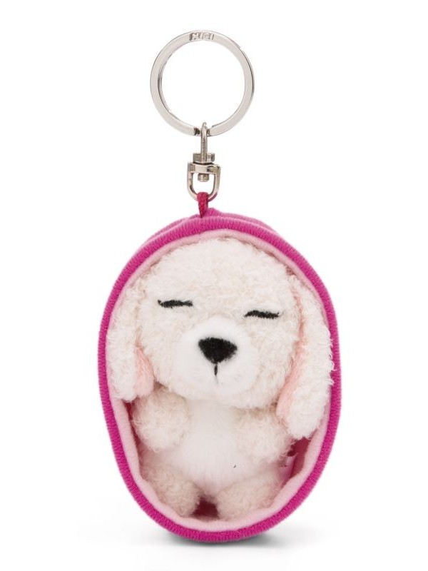 Porte-clés Sleeping Pets Caniche blanc - NICI