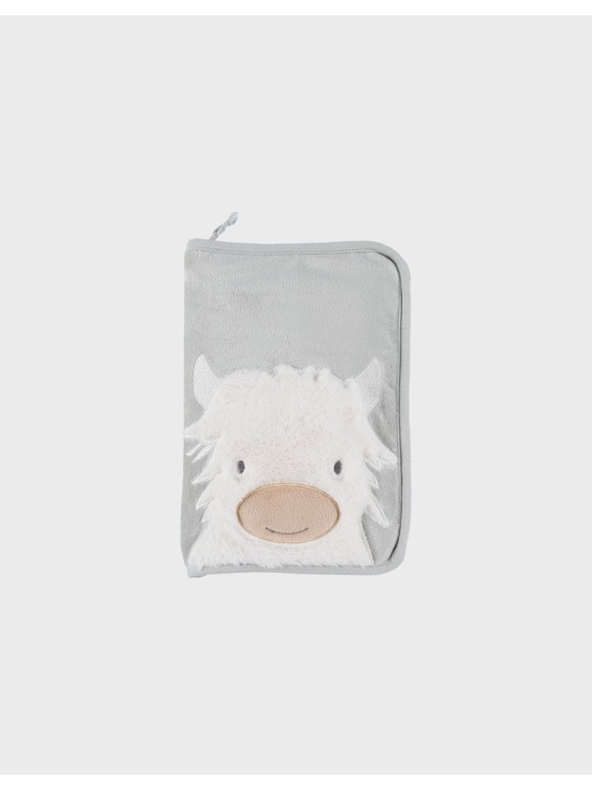 Protège carnet de santé fausse fourrure verte - Fluffy - Noukie's
