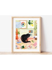 Peinture au Numéro - La Pause du Chat - La petite épicerie