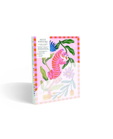 Peinture au Numéro - Tigre Fleuri - La petite épicerie