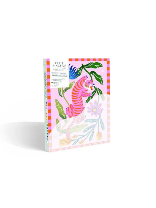Peinture au Numéro - Tigre Fleuri - La petite épicerie