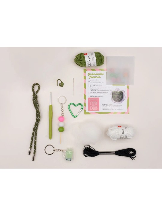 Kit DIY Crochet Bag Charms - Matcha Club - La petite épicerie