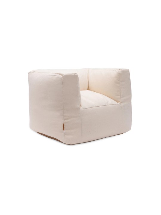 Fauteuil Pouf Enfant coton - Ecru - Jollein