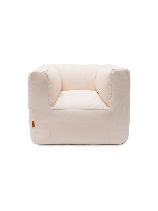 Fauteuil Pouf Enfant coton - Ecru - Jollein