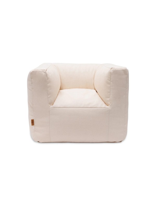 Fauteuil Pouf Enfant coton - Ecru - Jollein